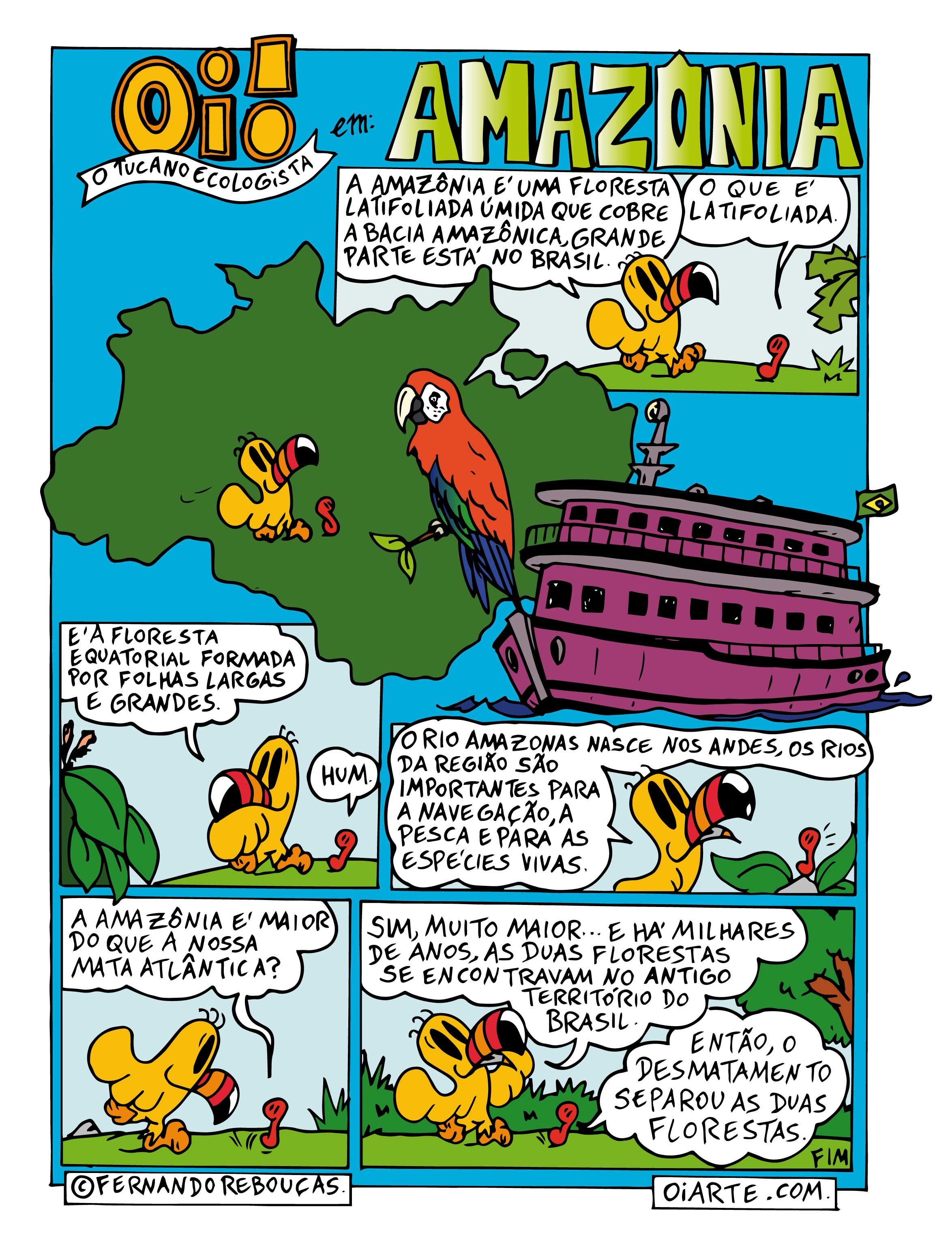 amazônia quadrinhos bioma
