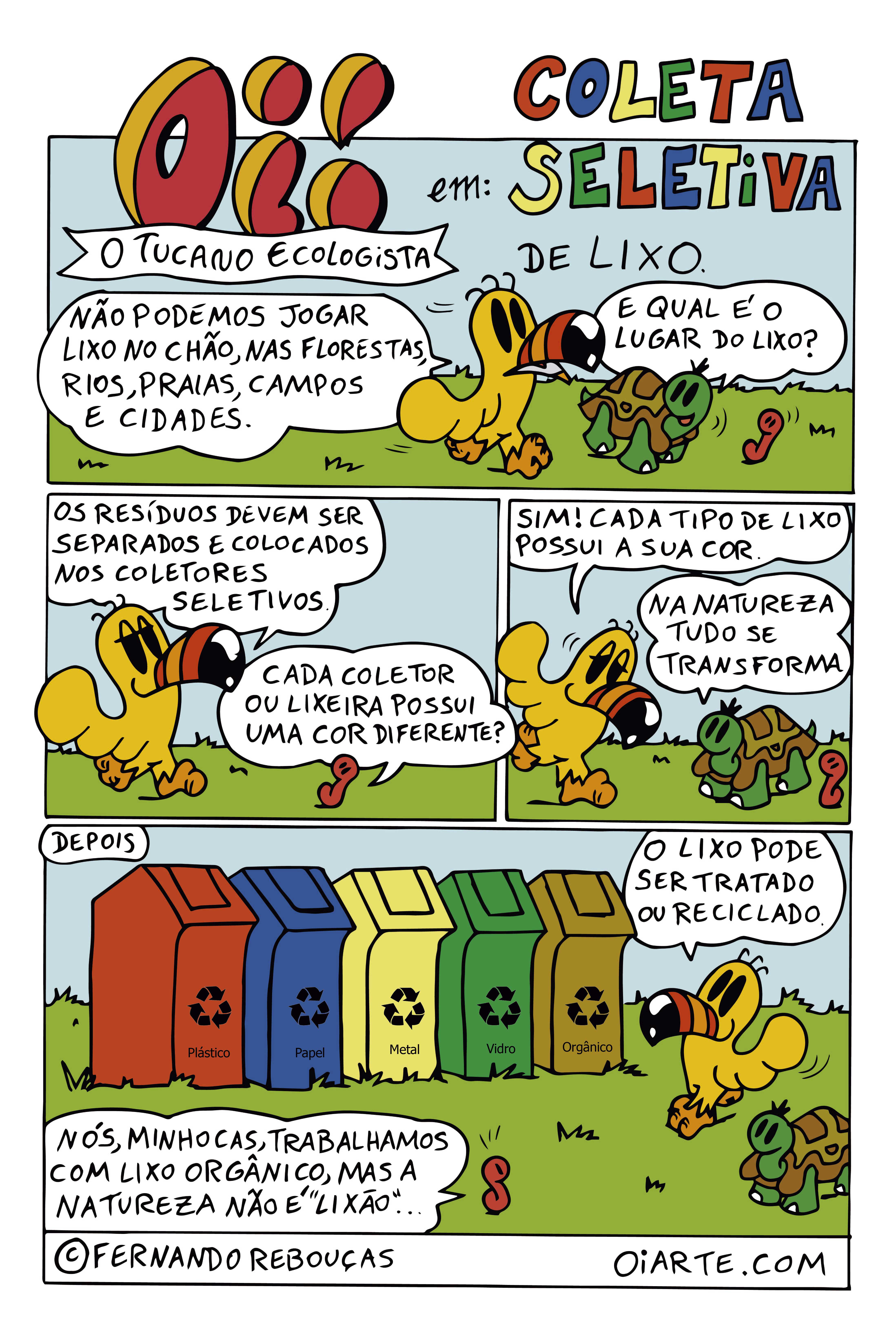 Quadrinhos do Oi! O Tucano Ecologista / Fernando Rebouças